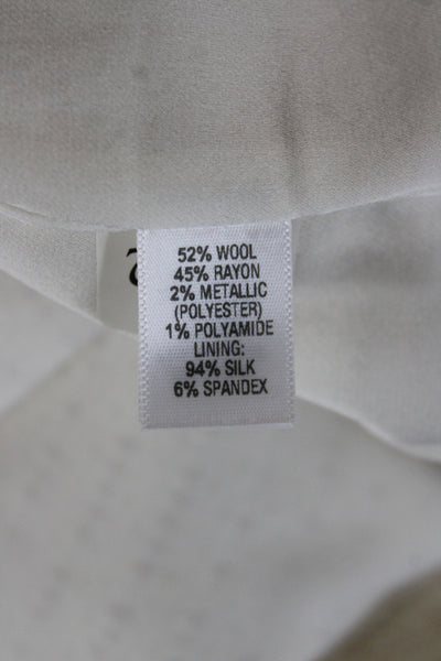 St. John Womens Straight Pencil Beige Skirt Size 14