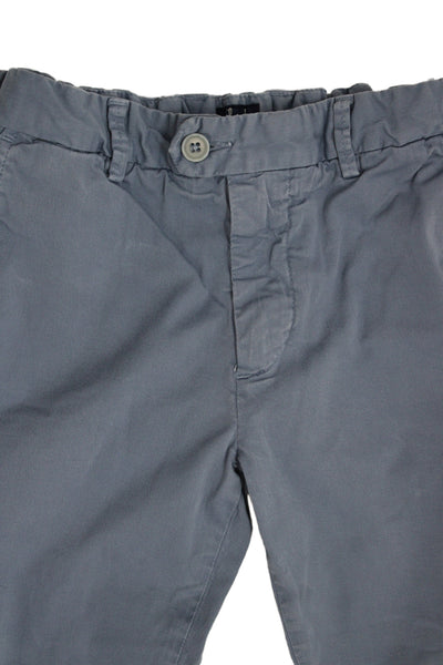 Il Gufo Childrens Boys Slim Leg Khaki Pants Blue Cotton Size 12