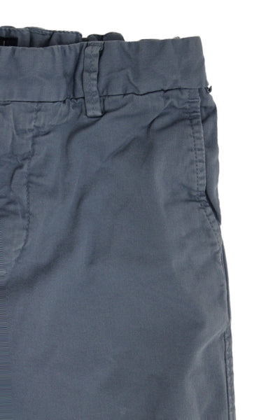 Il Gufo Childrens Boys Slim Leg Khaki Pants Blue Cotton Size 12