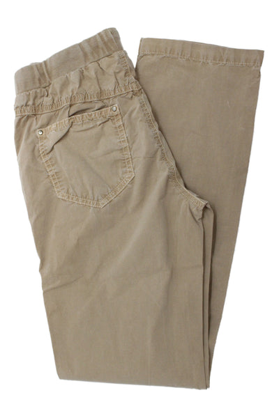 Il Gufo Childrens Boys Slim Leg Khaki Pants Beige Cotton Size 12