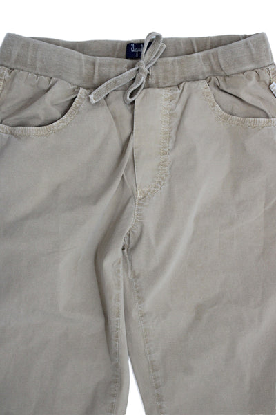 Il Gufo Childrens Boys Slim Leg Khaki Pants Beige Cotton Size 12