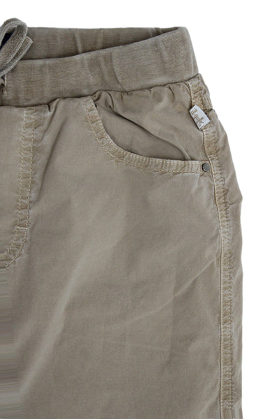 Il Gufo Childrens Boys Slim Leg Khaki Pants Beige Cotton Size 12