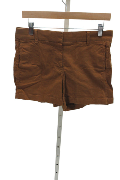 J Crew Unisex Brown Chino Shorts 97% Cotton 3% Elastane Size 6
