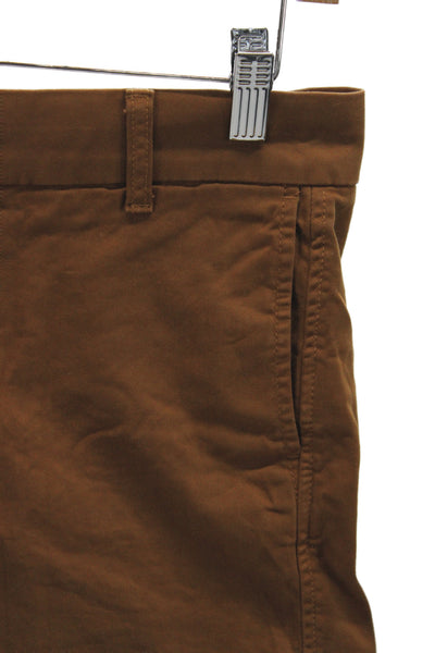 J Crew Unisex Brown Chino Shorts 97% Cotton 3% Elastane Size 6
