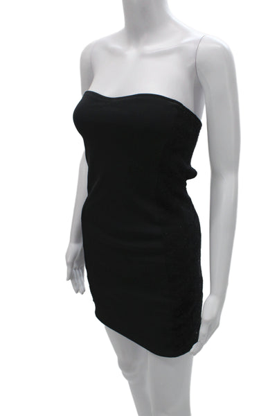 Pencey Womens Black Bodycon Mini Dress Sleeveless Hook Eye Size 2
