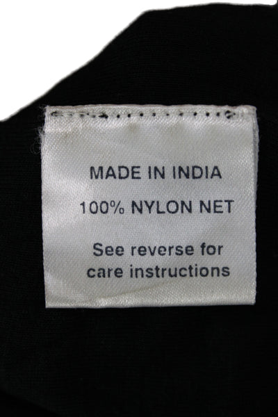 Gryphon New York Womens Mini Pencil Black Nylon Net Skirt Size S