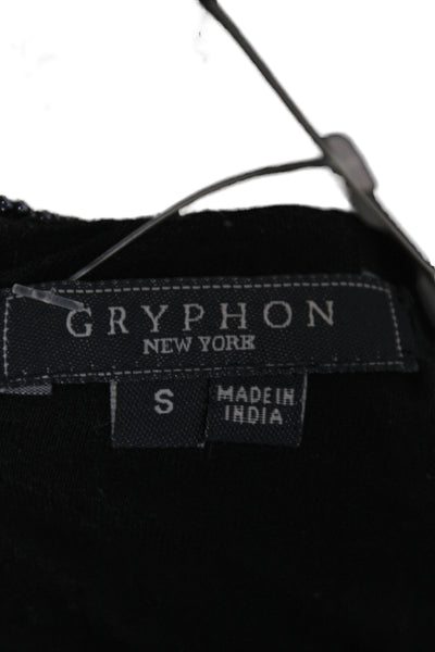 Gryphon New York Womens Mini Pencil Black Nylon Net Skirt Size S