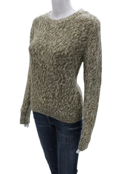 Petit Bateau Unisex Pullover Sweater Green Crew Neck Wool Cotton Size XS