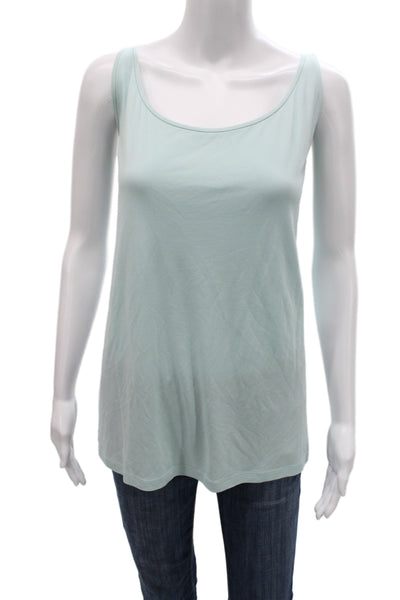 Eileen Fisher Women Light Blue Silk Sleeveless Camisole Round Neck Size 2X