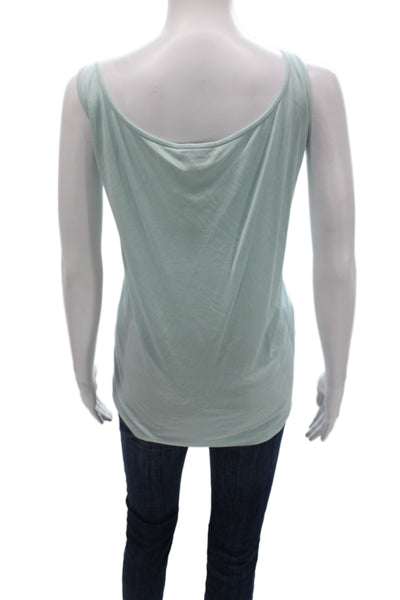 Eileen Fisher Women Light Blue Silk Sleeveless Camisole Round Neck Size 2X
