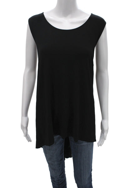 Eileen Fisher Women Plus Tunic Sleeveless Tank Black Size 2X