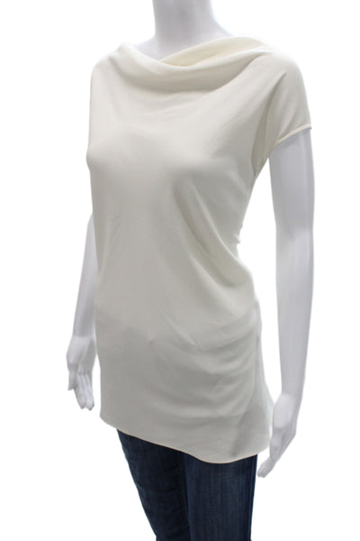 M.M. Lafleur Womens Tunic Sleeveless White Polyester Size 3