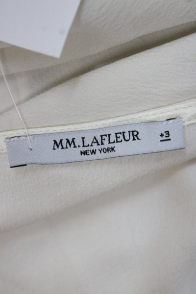 M.M. Lafleur Womens Tunic Sleeveless White Polyester Size 3