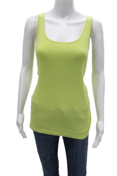 Eileen Fisher Women Camisole 100% Silk Sleeveless Square Neck Green Size 1X