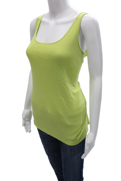 Eileen Fisher Women Camisole 100% Silk Sleeveless Square Neck Green Size 1X
