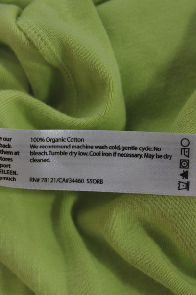 Eileen Fisher Women Camisole 100% Silk Sleeveless Square Neck Green Size 1X