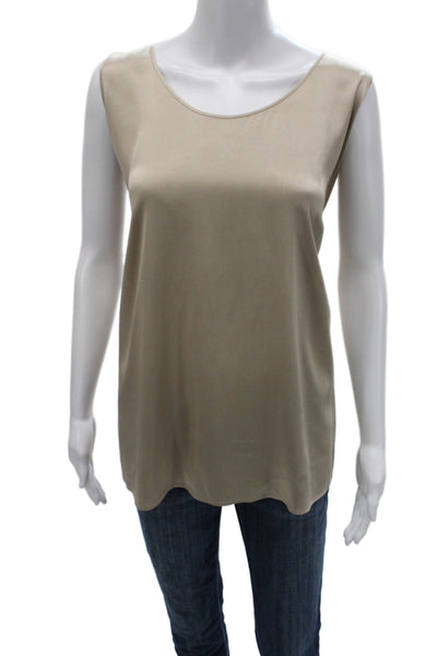 Eileen Fisher Women Sleeveless Silk Blend Round Neck Basic Blouse Size 2X