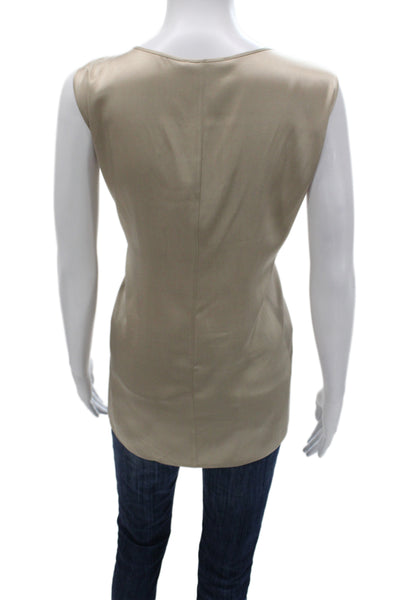 Eileen Fisher Women Sleeveless Silk Blend Round Neck Basic Blouse Size 2X