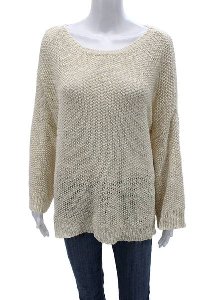 Eileen Fisher Unisex Pullover Sweater Beige Size XL