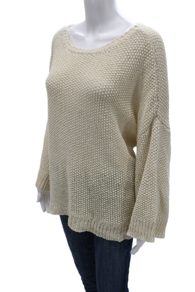 Eileen Fisher Unisex Pullover Sweater Beige Size XL