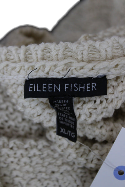 Eileen Fisher Unisex Pullover Sweater Beige Size XL