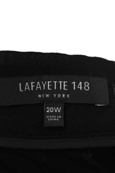 Lafayette 148 New York Women Dress Pants Black Acetate Polyester Size 20W