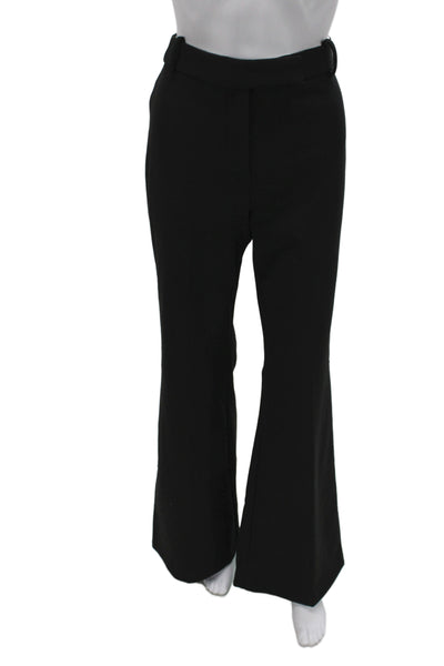 MNG Womens Dress Pants Black Buckle 32 Inseam Size 2