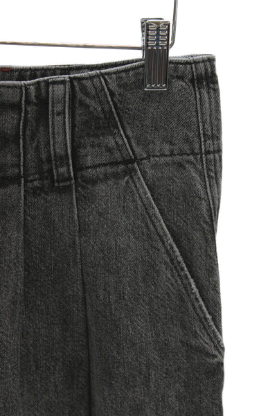 Alice + Olivia Unisex Dark Gray Mid Rise Cotton Pants Size 26
