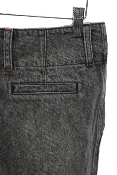 Alice + Olivia Unisex Dark Gray Mid Rise Cotton Pants Size 26