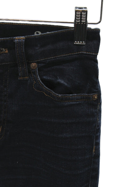 J Crew Womens Skinny Ankle High Rise Dark Blue Jeans Size 24