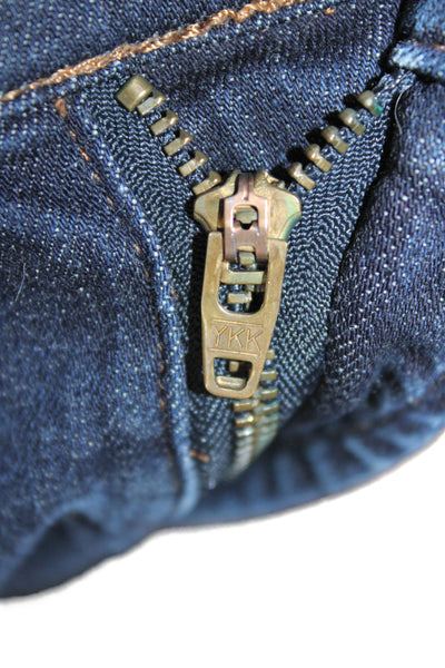 J Crew Womens Skinny Ankle High Rise Dark Blue Jeans Size 24
