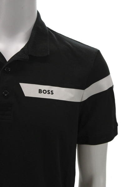 Love Shack Fancy Mens Mini Polo Skirt Black Cotton Collar Button Size 0P