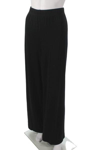 St. John Womens Dress Pants Black Viscose Polyester Size L