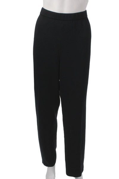 St. John Sport Women Black Dress Pants Size L