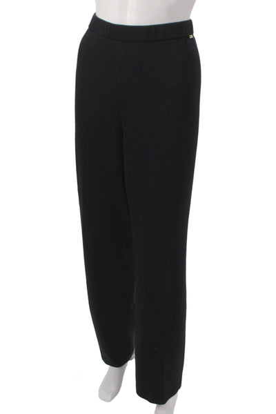St. John Sport Women Black Dress Pants Size L