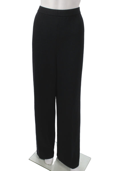 St. John Collection Womens Dress Pants Black Wool Size 14