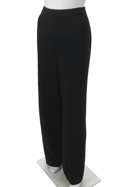 St. John Collection Womens Dress Pants Black Wool Size 14