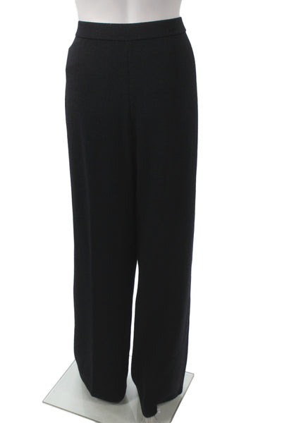 St. John Collection Womens Dress Pants Black Wool Size 14