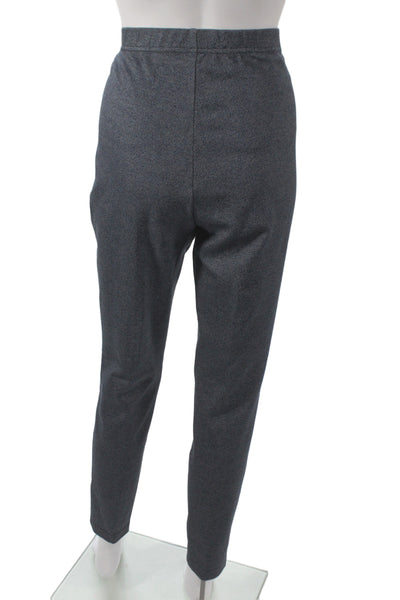 St. John Women Ankle Dress Pants Dark Gray 69% Viscose Size L
