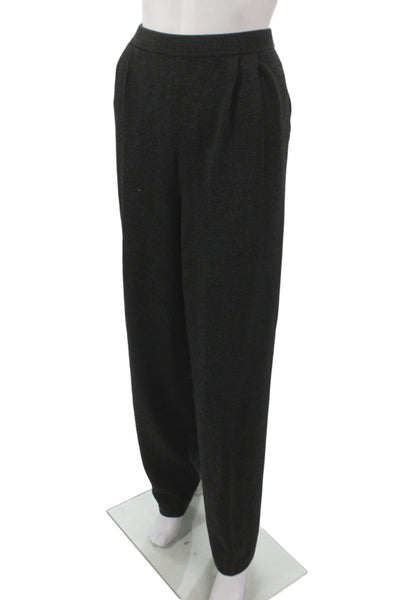 St. John Collection By Marie Gray Women Dress Pants Dark Gray Wool Size 12