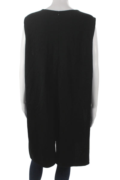 St. John Essentials By Marie Gray Womens Pencil Skirt Gray Wool Size 16