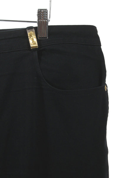 St. John Sport Women Dress Pants Black 95% Cotton 5% Spandex Size 16
