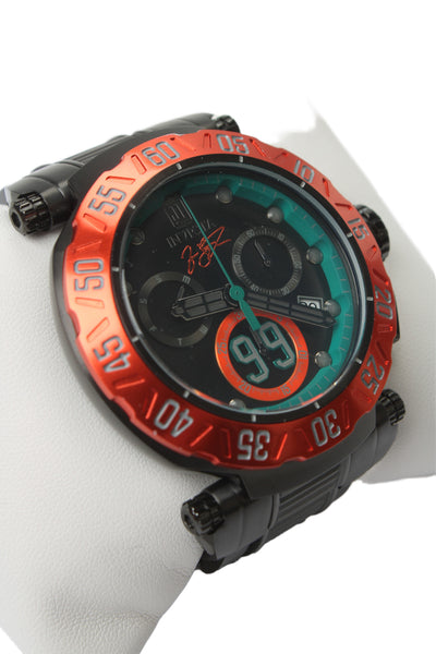 Invicta Mens Black S-Steel Jason Taylor 32160 Chronograph Quartz Watch 48mm