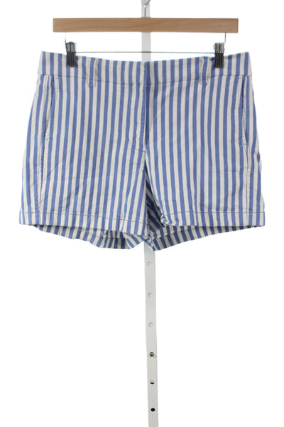 J Crew Unisex Striped Chino Shorts Blue Size 27