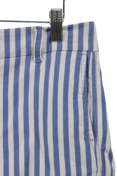 J Crew Unisex Striped Chino Shorts Blue Size 27