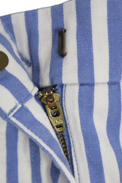 J Crew Unisex Striped Chino Shorts Blue Size 27