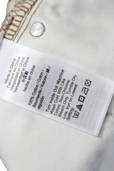 J Crew Unisex Beige Cotton Button Shorts Size 8