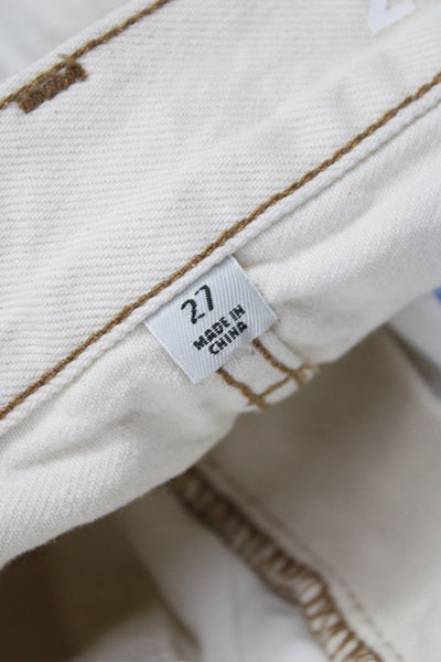 J Crew Unisex Beige Cotton Button Shorts Size 8