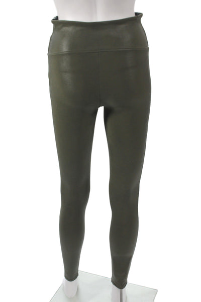 Spanx Women Ankle Jegging Army Green Solid Size M