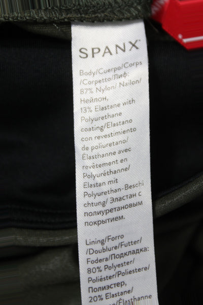 Spanx Women Ankle Jegging Army Green Solid Size M